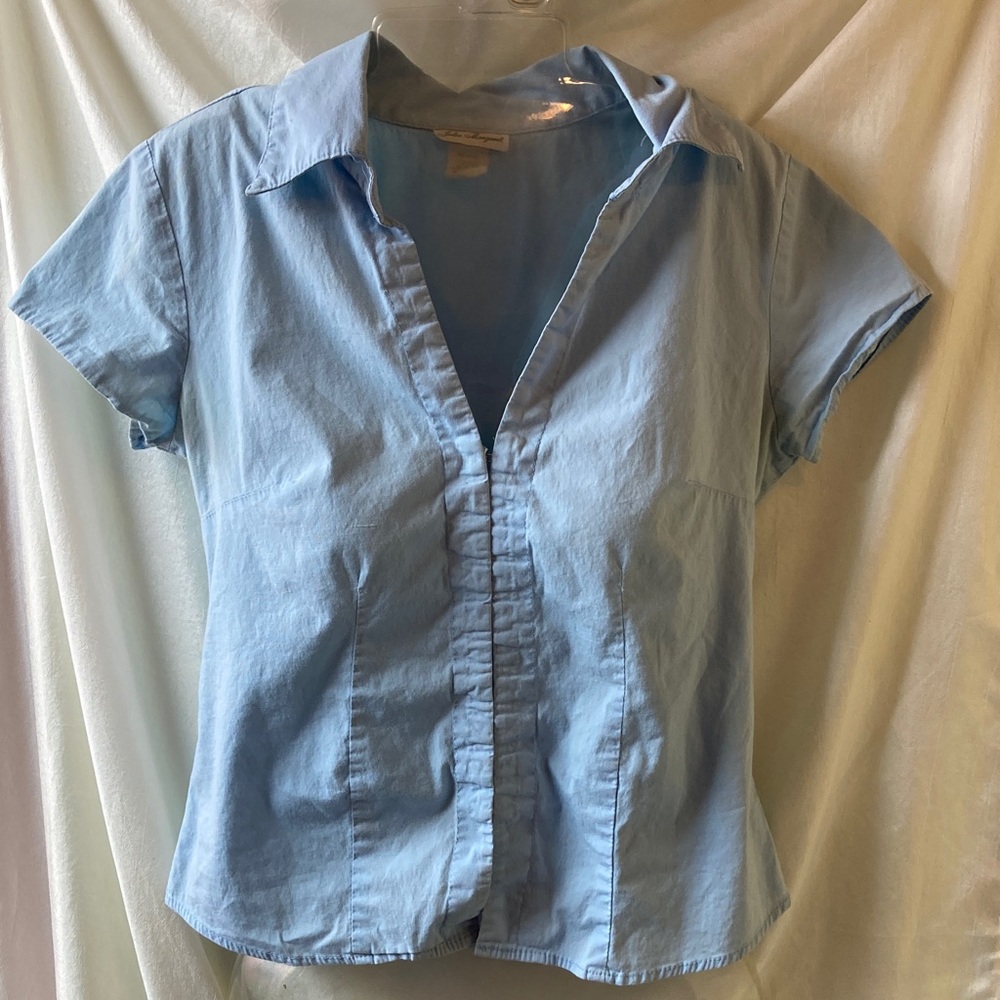 Short Sleeve V-Neck Blouse